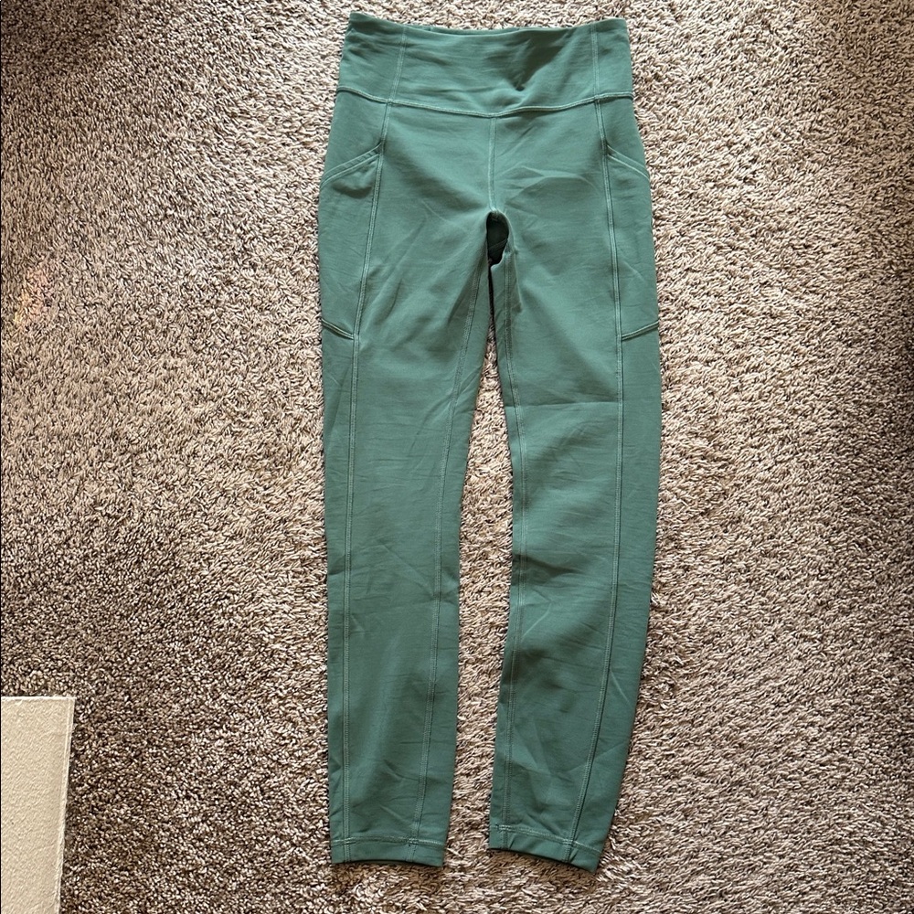 lululemon leggings- green size 4
